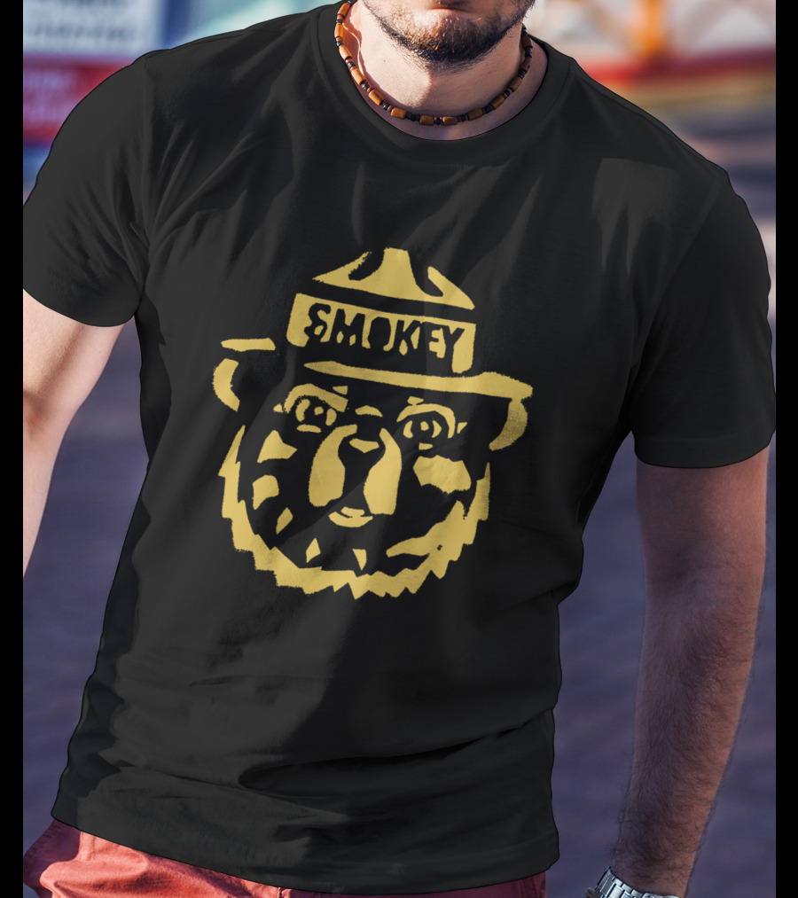 Smokey Bear Prevent Wildfires Iconic Ranger Hat T-Shirt