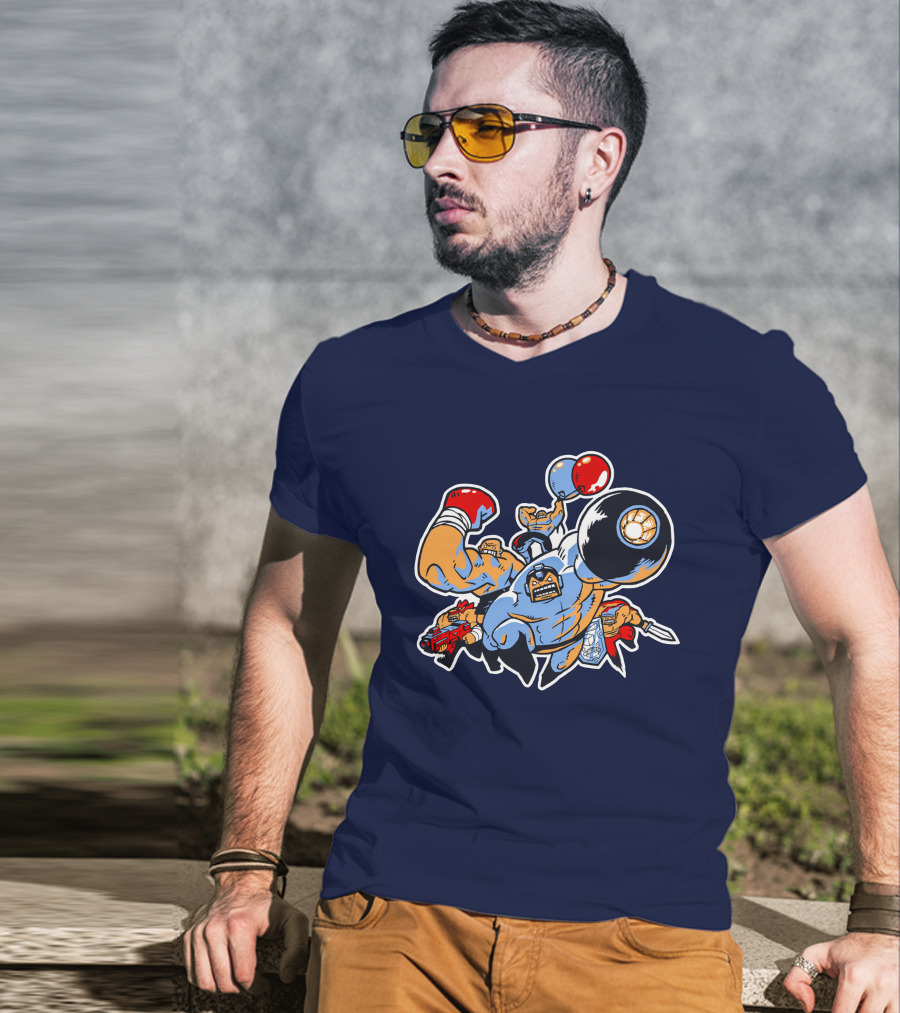 Abobo's Big Adventure Retro Pixel Brawler Compilation T-Shirt