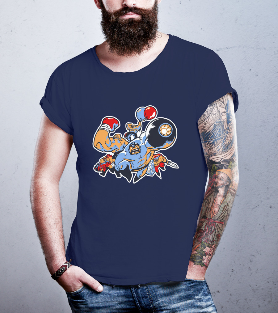 Abobo's Big Adventure Retro Pixel Brawler Compilation T-Shirt