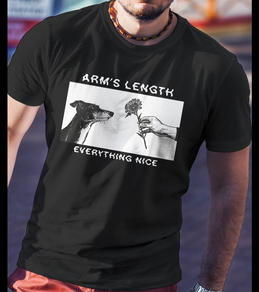 ARM'S LENGTH EVERYTHING NICE Dog And Flower T-Shirt