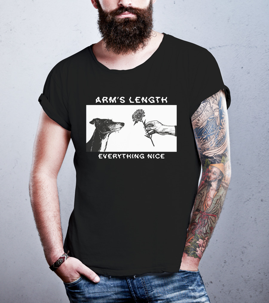 ARM'S LENGTH EVERYTHING NICE Dog And Flower T-Shirt