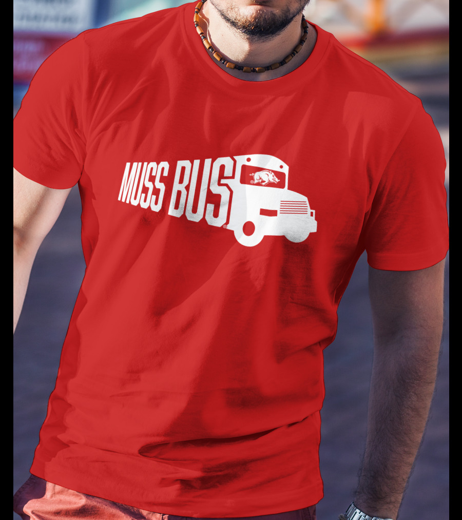 Muss Bus Eric Musselman Arkansas Razorbacks T-Shirt