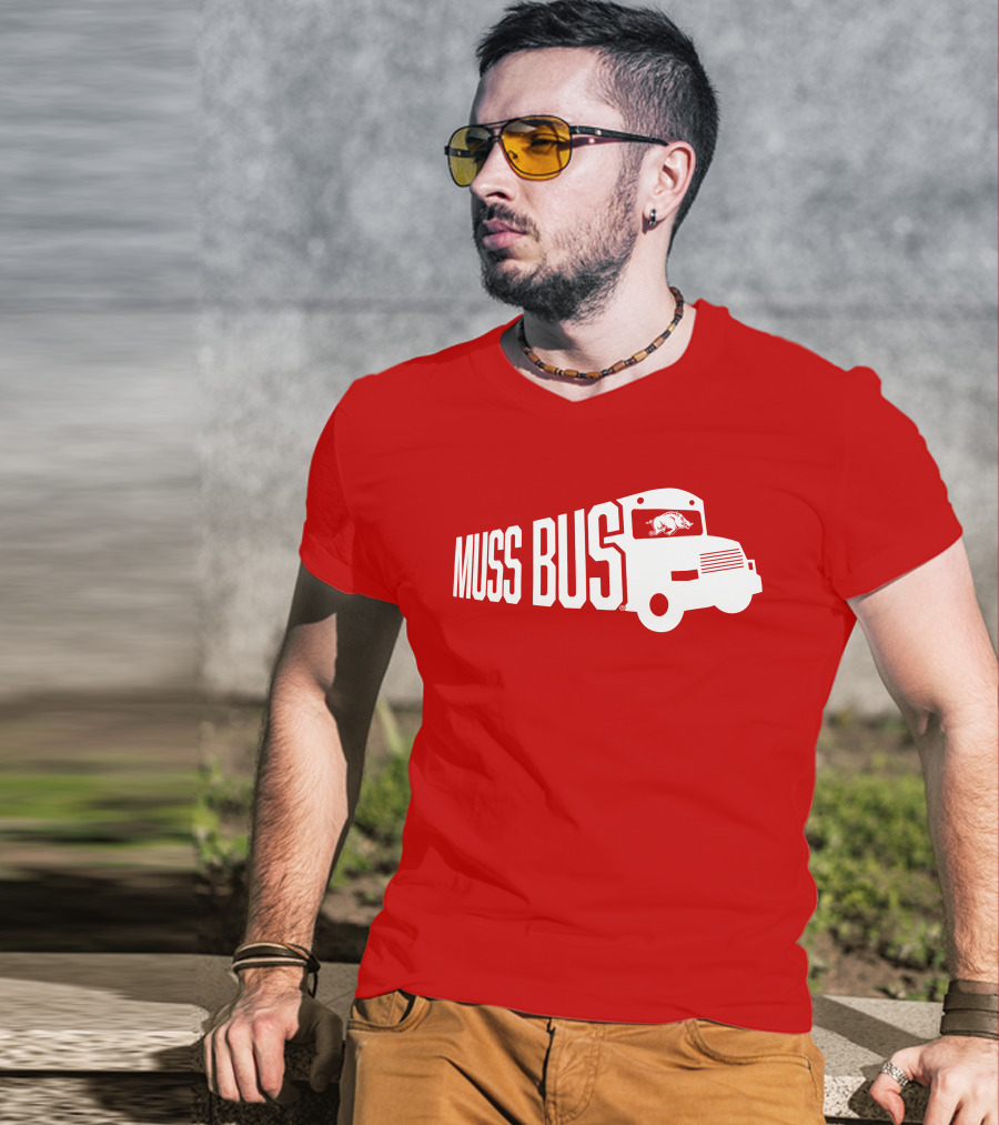 Muss Bus Eric Musselman Arkansas Razorbacks T-Shirt