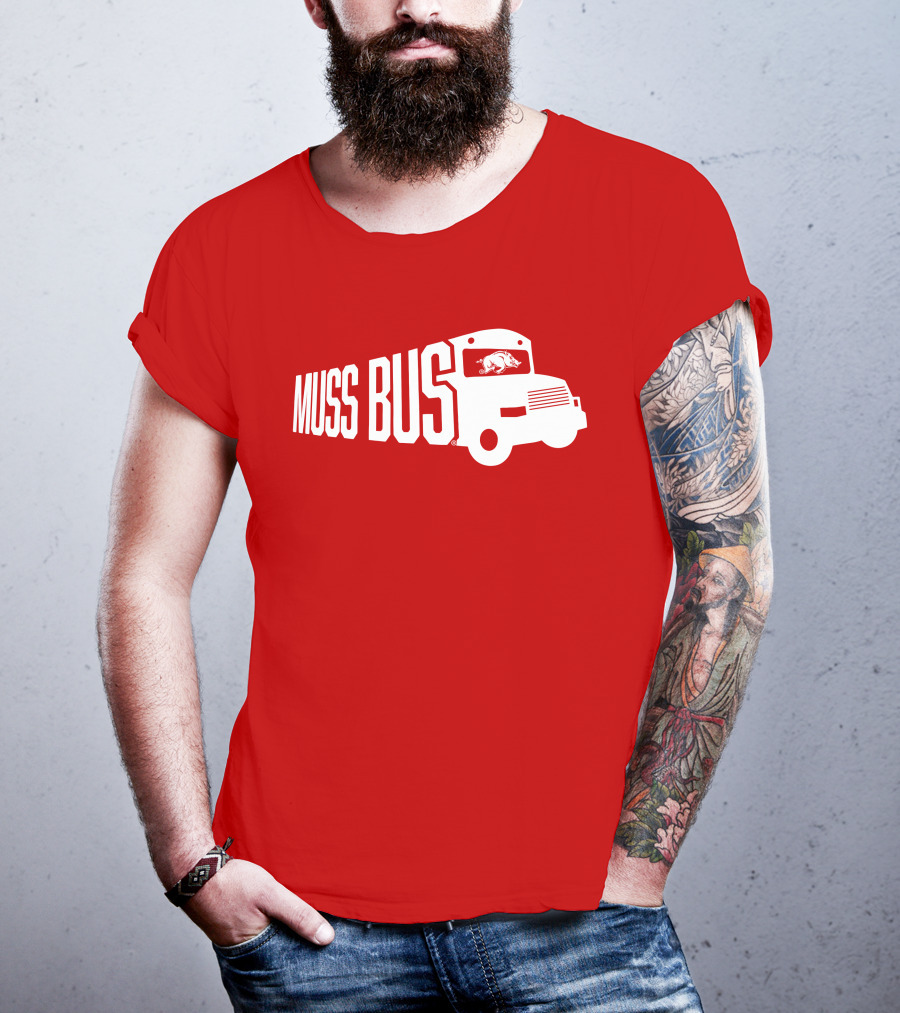 Muss Bus Eric Musselman Arkansas Razorbacks T-Shirt