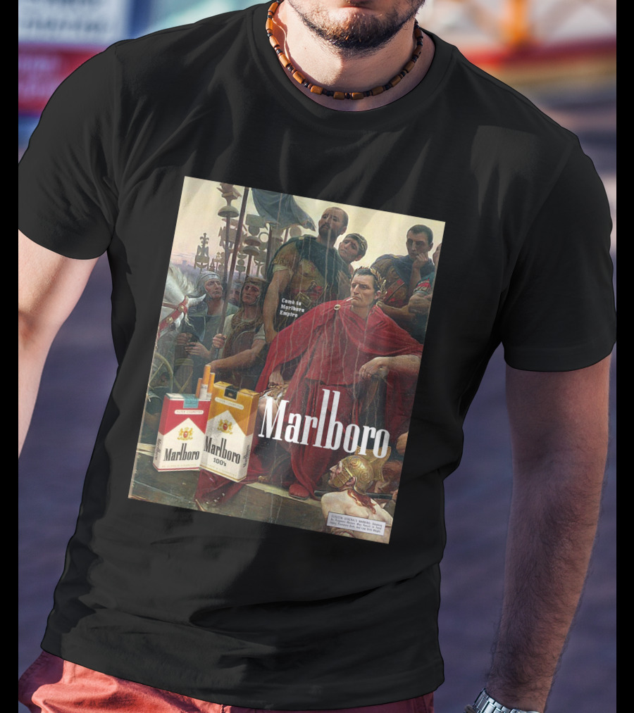 MarlboroManCo Come To Marlboro Empire Roman Soldiers Marlboro Packs T-Shirt