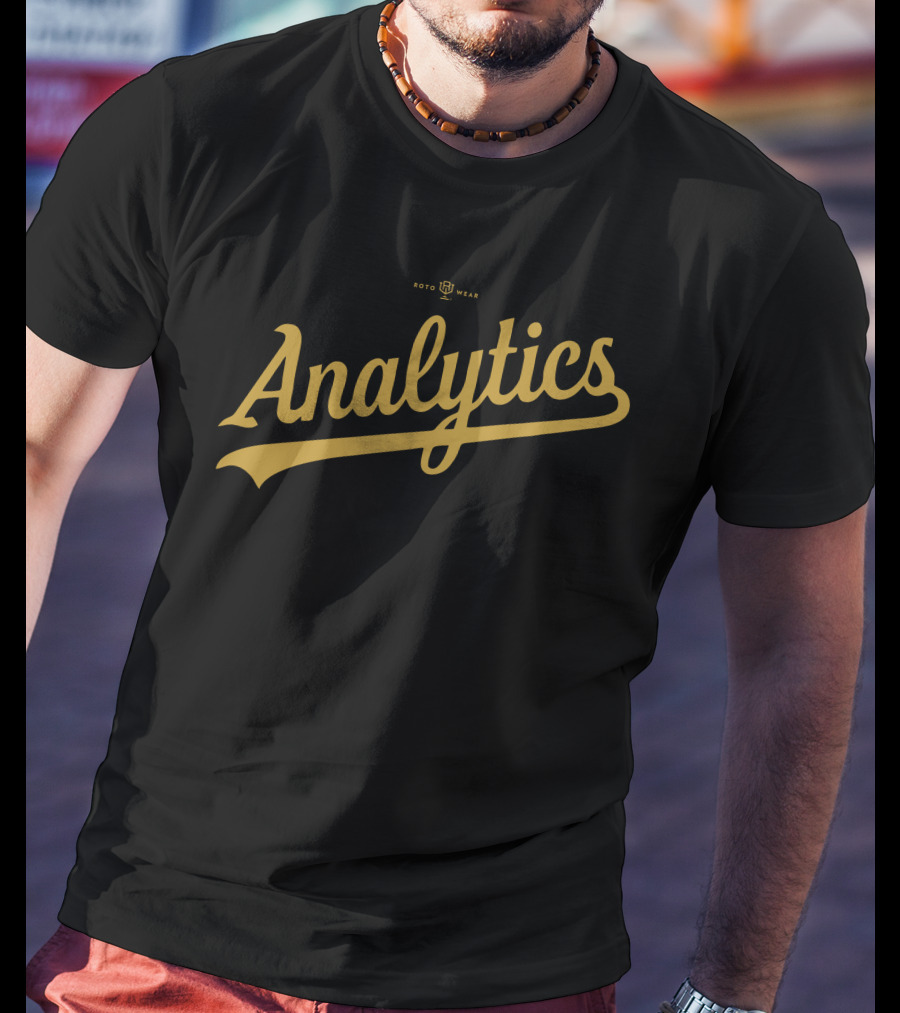 Rotowear Analytics Baseball Script T-Shirt