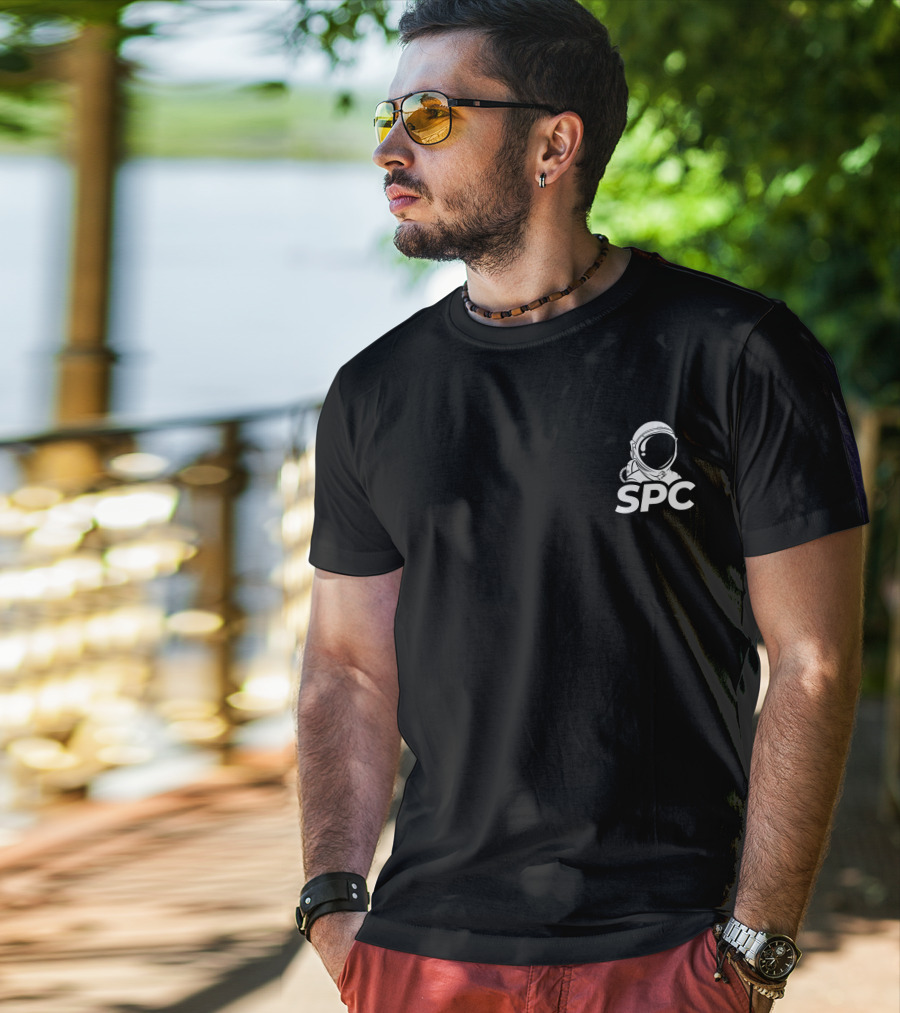 SPC Space Punks Club Astronaut Logo Merch T-Shirt