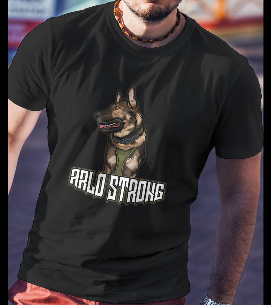 K9arlo Arlo Strong German Shepherd Featured T-Shirt