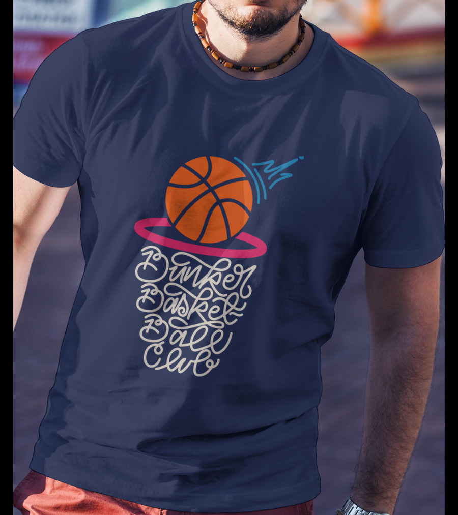 Bunker Branding Basketball Club Ball Net Script T-Shirt