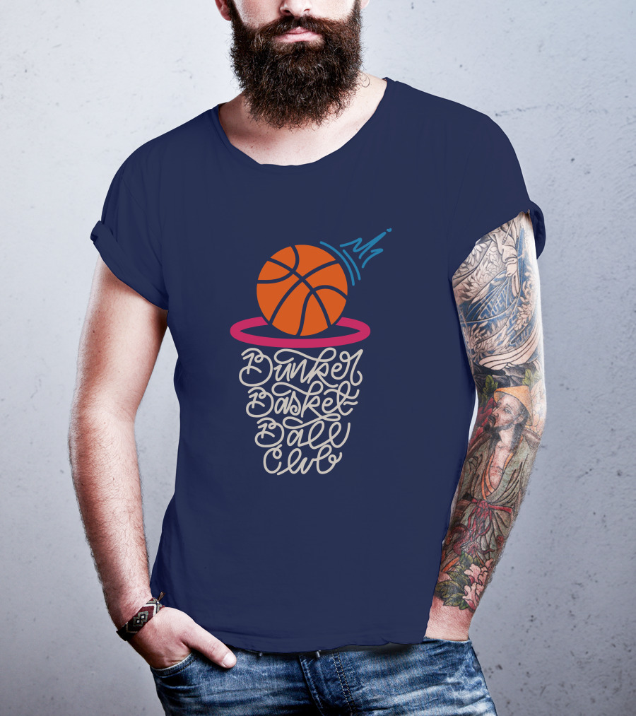 Bunker Branding Basketball Club Ball Net Script T-Shirt