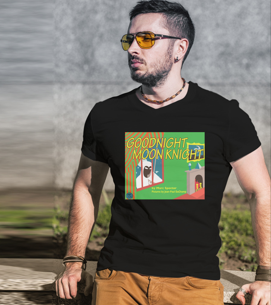 Goodnight Moon Knight By Marc Spector Pictures By Jean-Paul DuChamp T-Shirt