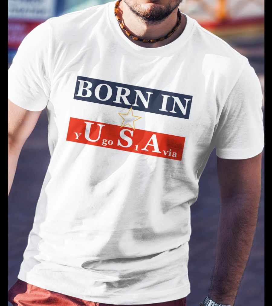 Born In USA Y Go 1 Via Neighbours Wifi T-Shirt