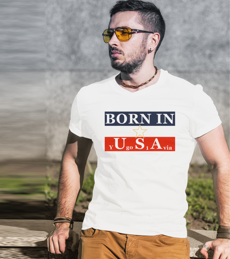 Born In USA Y Go 1 Via Neighbours Wifi T-Shirt