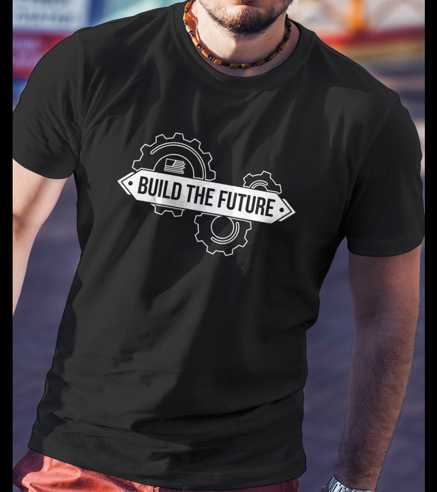 Daily Wire Merchandise Build The Future Gears T-Shirt