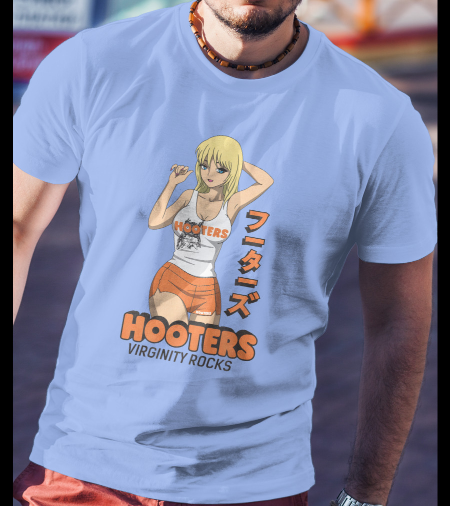 Hooters Anime Girl Virginity Rocks Danny Duncan T-Shirt