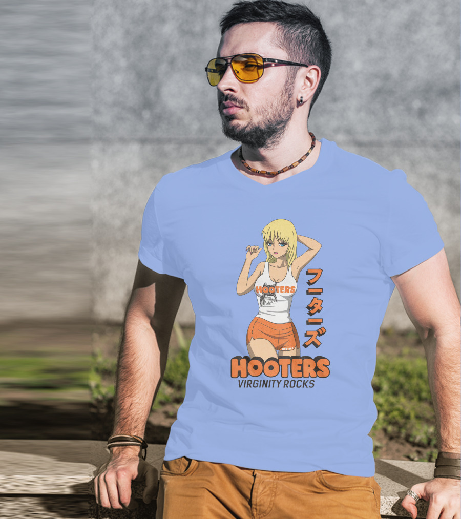 Hooters Anime Girl Virginity Rocks Danny Duncan T-Shirt