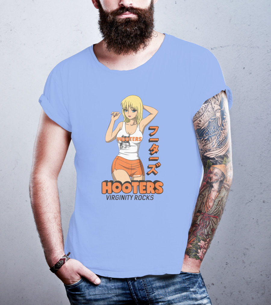 Hooters Anime Girl Virginity Rocks Danny Duncan T-Shirt