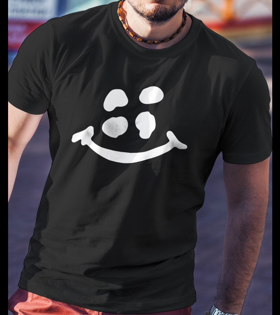 Patient Zero Black Smiley Acid Green Face T-Shirt