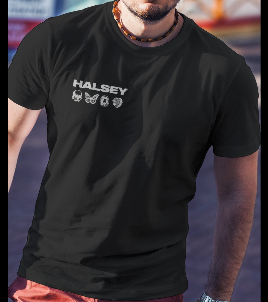 Halsey Skull Butterfly Symbols T-Shirt