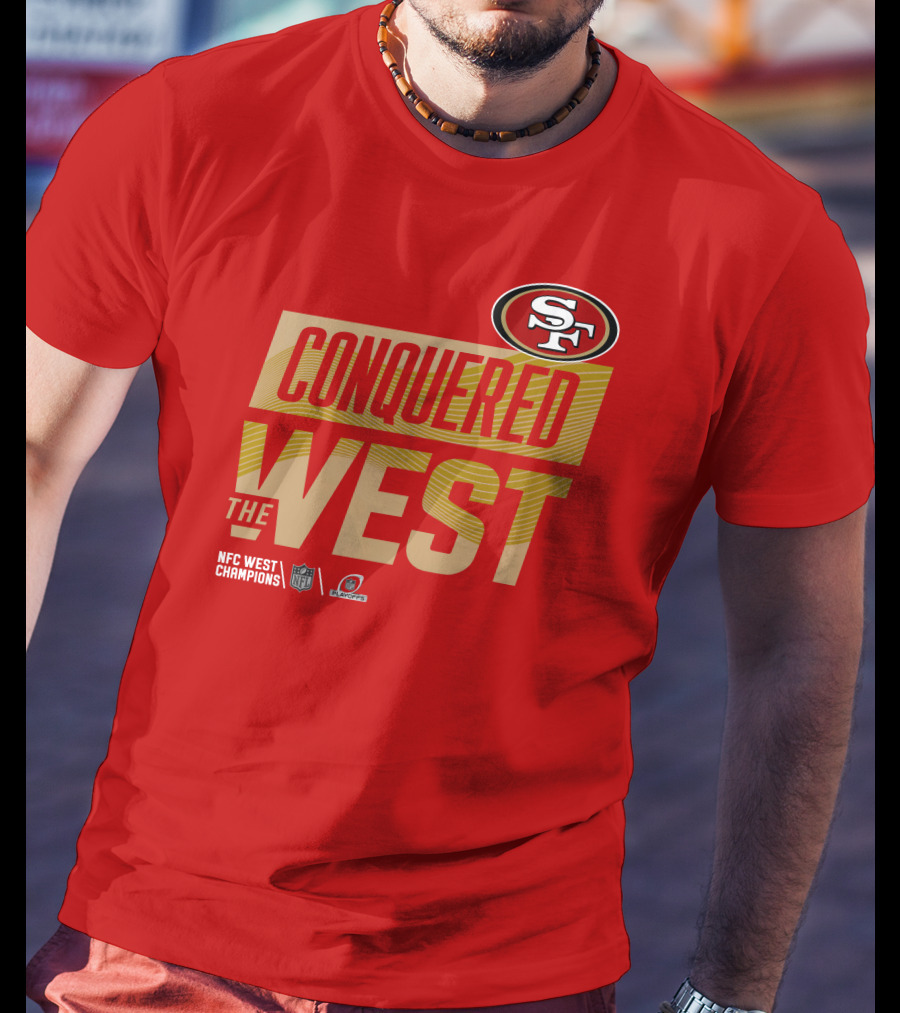 San Francisco 49Ers Conquered The West NFL Logo 49ers Shop T-Shirt