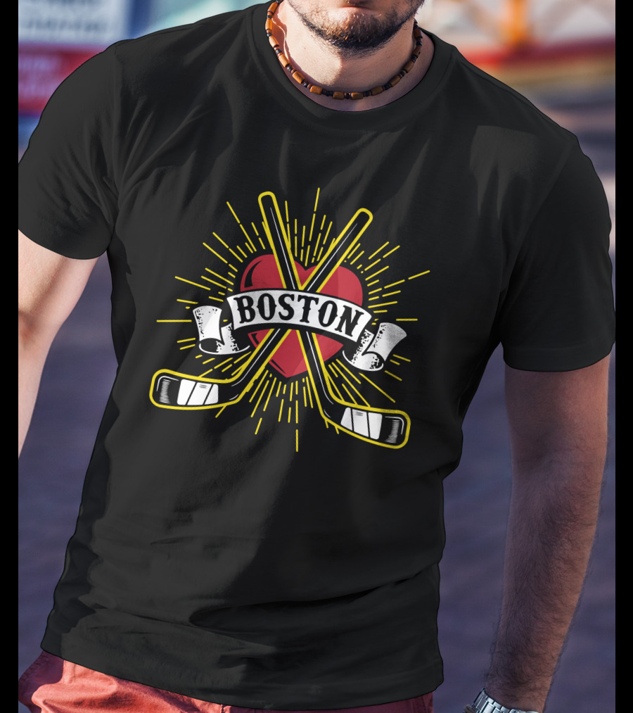 Boston Heart Ice Hockey NF17 Passion Connection T-Shirt