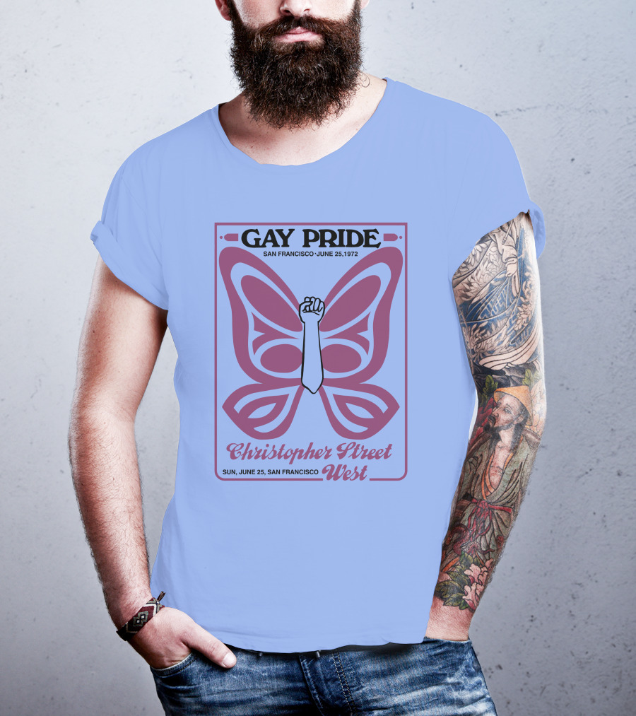 Gay Pride San Francisco June 25 1972 Christopher Street West T-Shirt