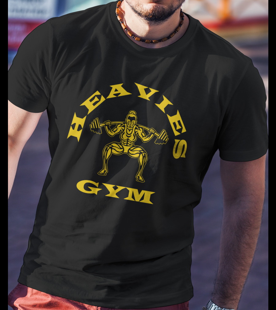 Andrew Schulz Heavies Gym Weightlifter T-Shirt