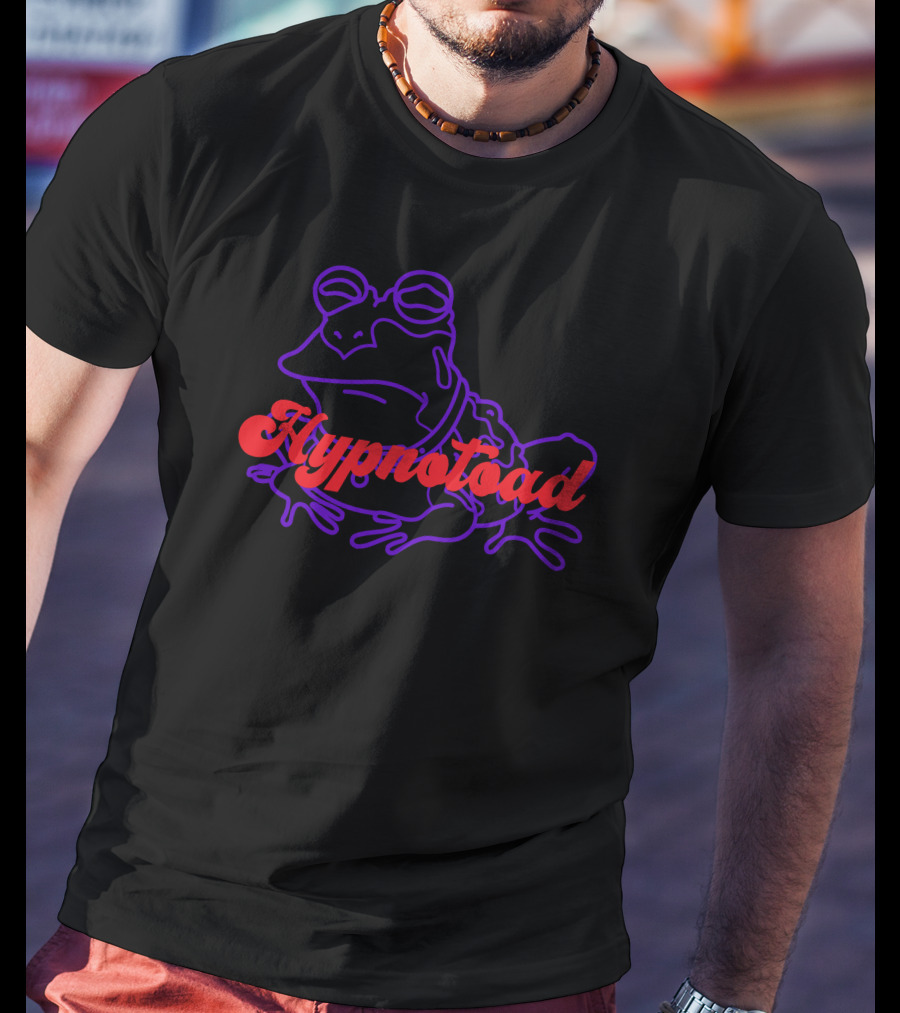 Hypnotoad Futurama Red And Purple Frog T-Shirt