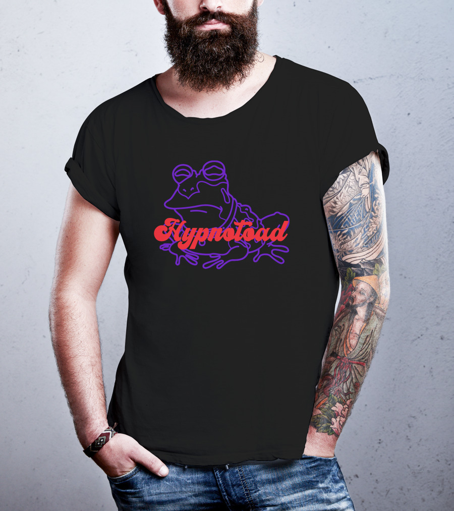 Hypnotoad Futurama Red And Purple Frog T-Shirt