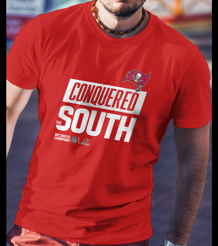 Tampa Bay Buccaneers Conquered South NFL Playoffs Shirt Red T-Shirt