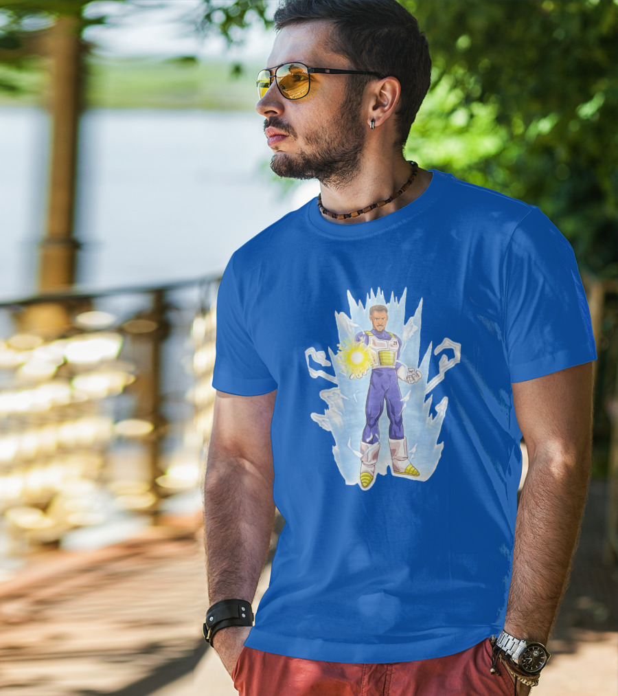 Josh Robbins Daniel Gafford Vegeta Super Saiyan Dragon Ball Z Power-Up T-Shirt