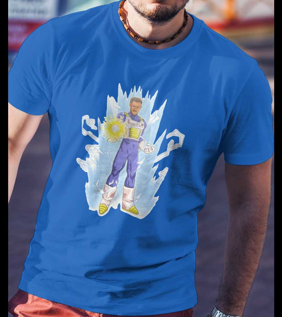 Josh Robbins Daniel Gafford Vegeta Super Saiyan Dragon Ball Z Power-Up T-Shirt