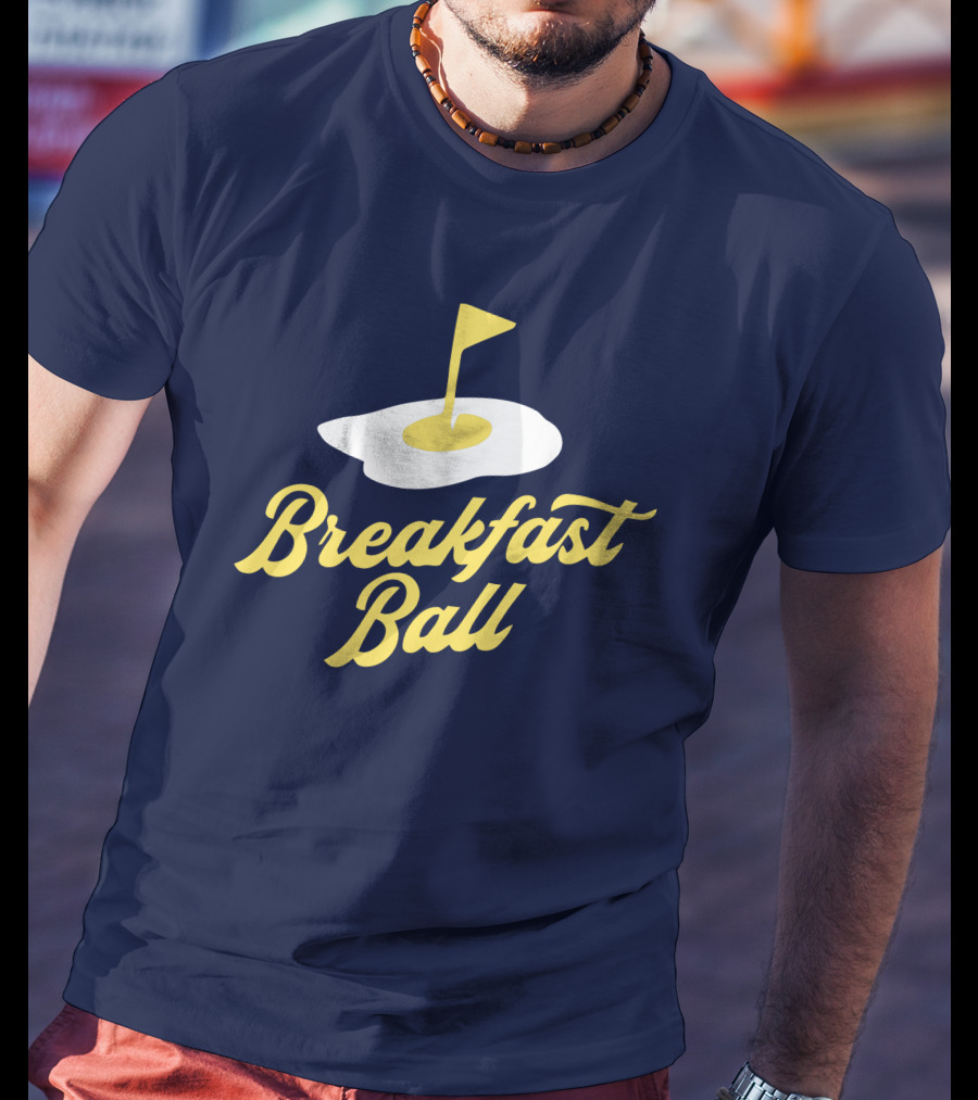 You Betcha Breakfast Ball Egg Golf Flag Crewneck T-Shirt