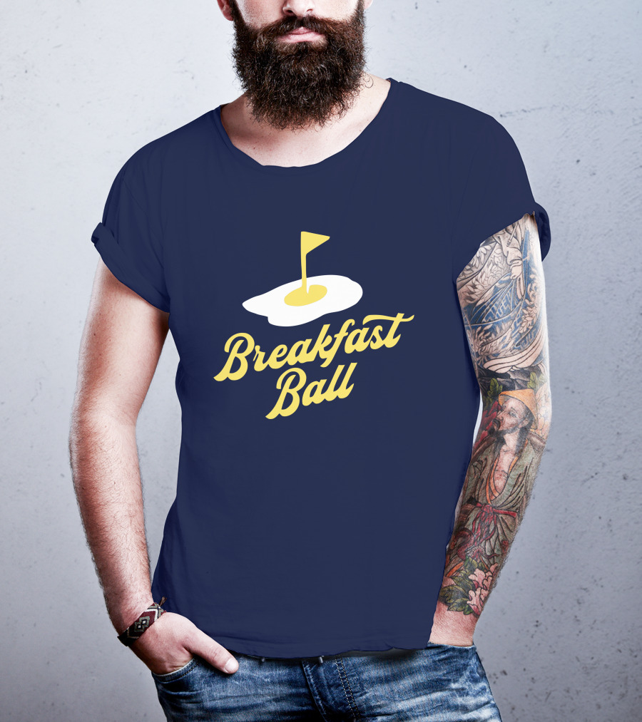 You Betcha Breakfast Ball Egg Golf Flag Crewneck T-Shirt