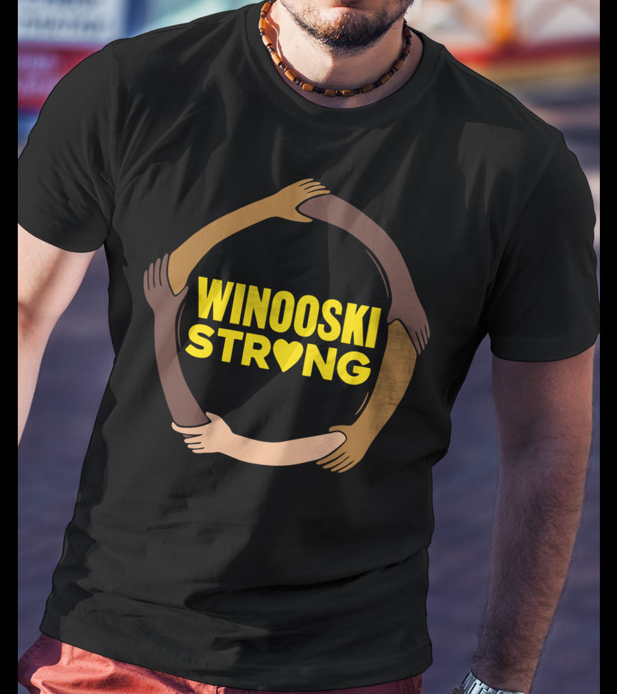 Winooski Strong Unity Hands Circle With Heart T-Shirt