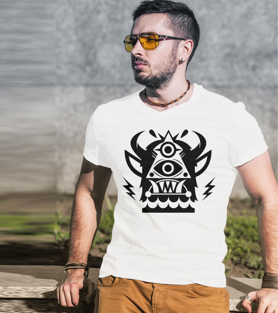 Jantsen Merch Third Eye Triangle Monster T-Shirt