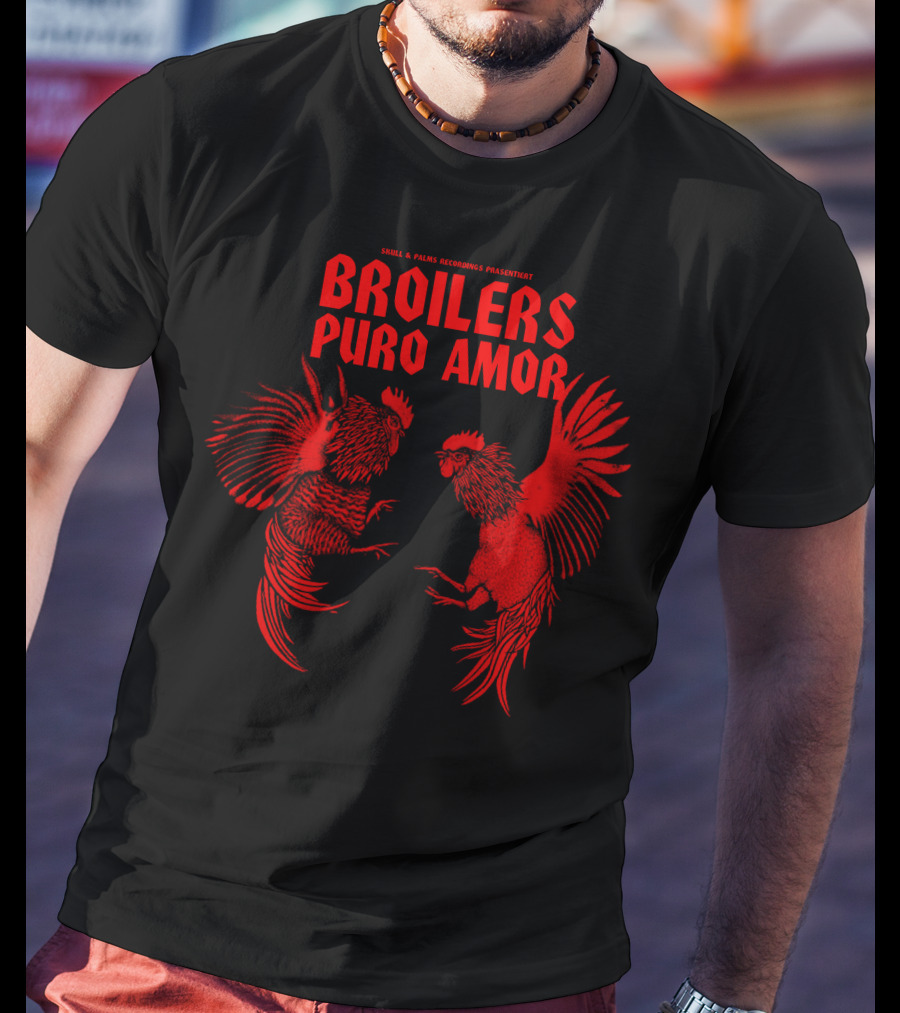 Broilers Puro Amor Skull And Palms Recordings Presents T-Shirt
