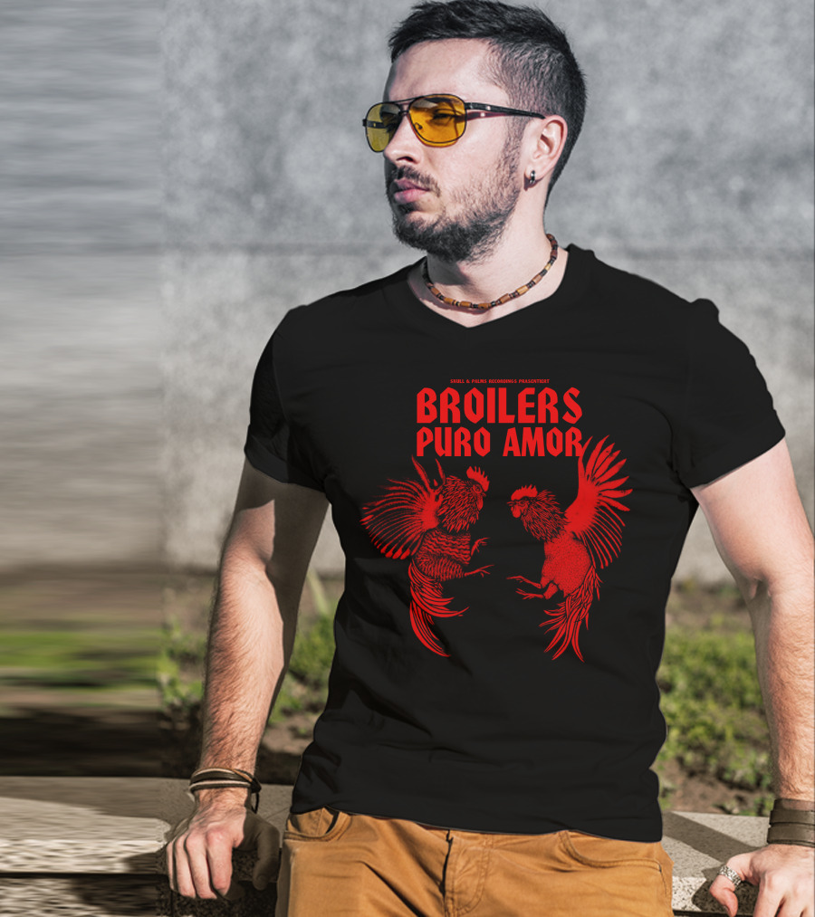 Broilers Puro Amor Skull And Palms Recordings Presents T-Shirt