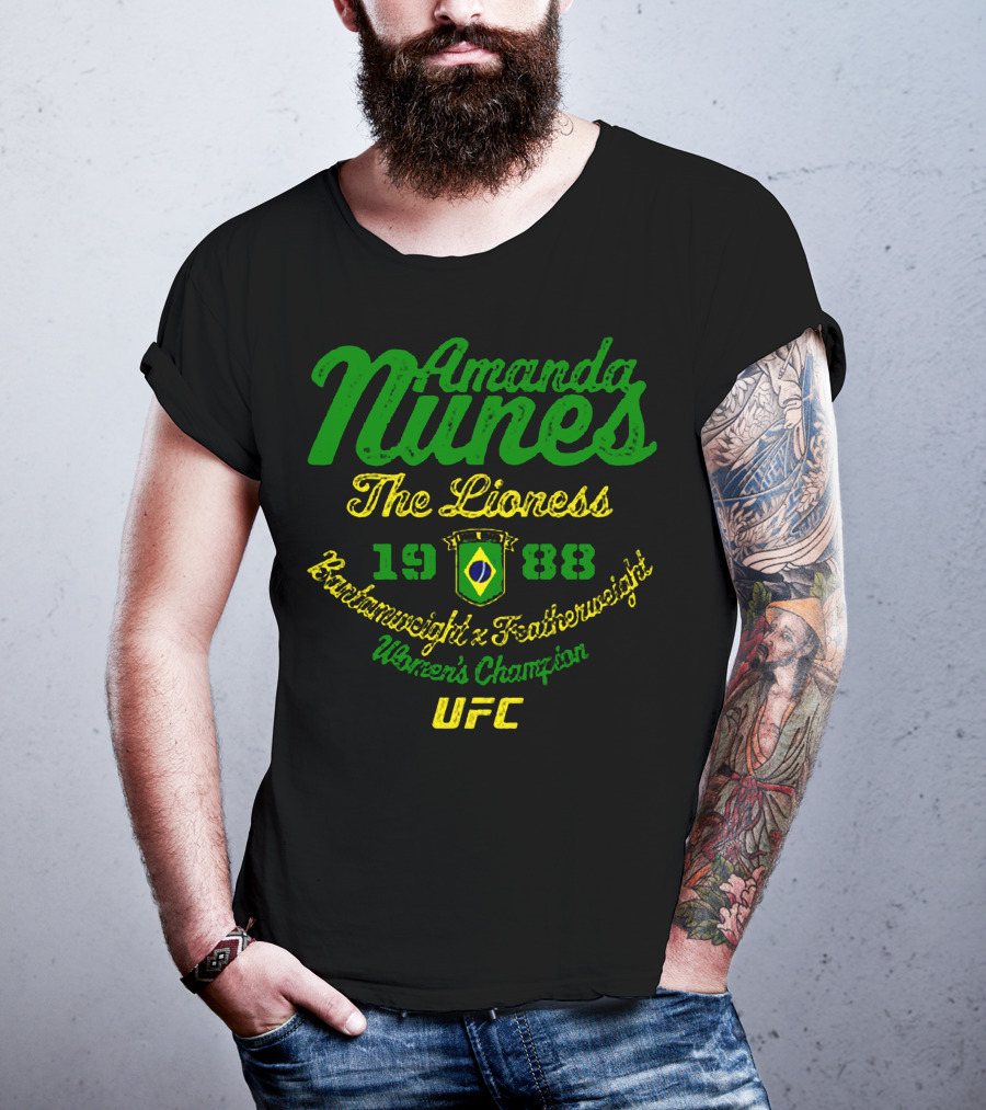 Amanda Nunes The Lioness UFC Bantamweight Featherweight Women's Champion 1988 T-Shirt
