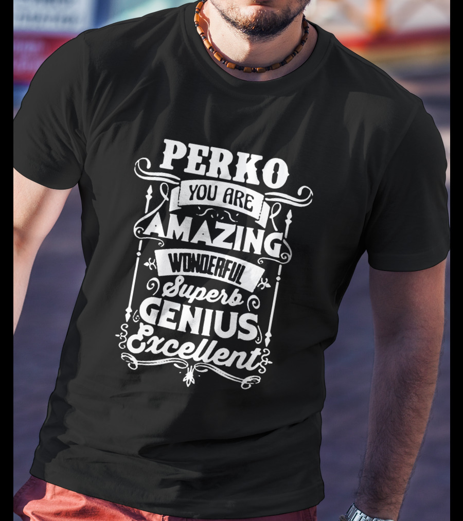 PERKO You Are Amazing Wonderful Superb Genius Excellent T-Shirt