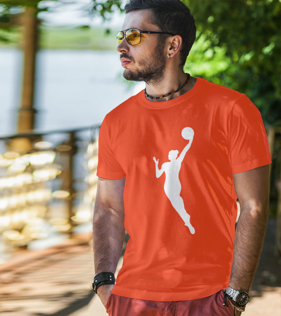 WNBA Jump Shot Icon On T-Shirt