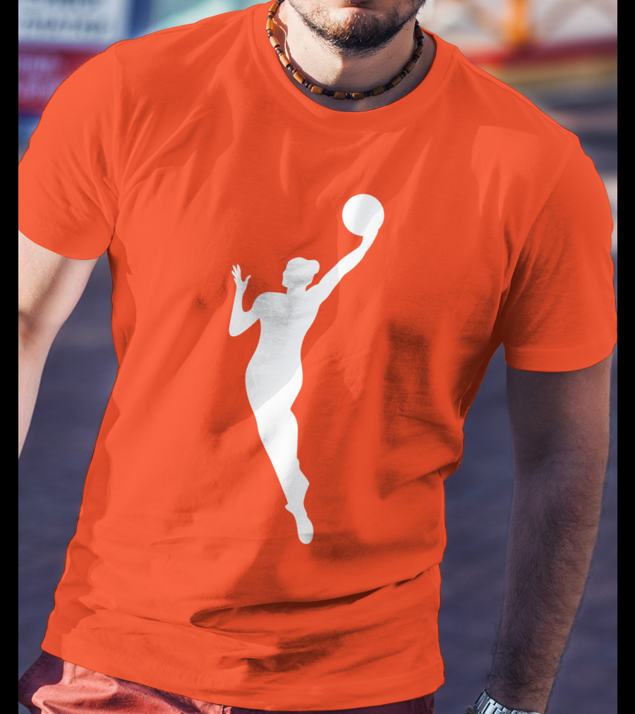 WNBA Jump Shot Icon On T-Shirt