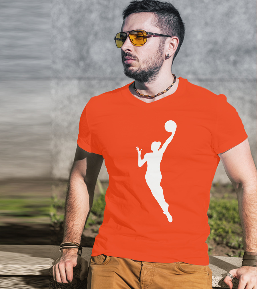 WNBA Jump Shot Icon On T-Shirt