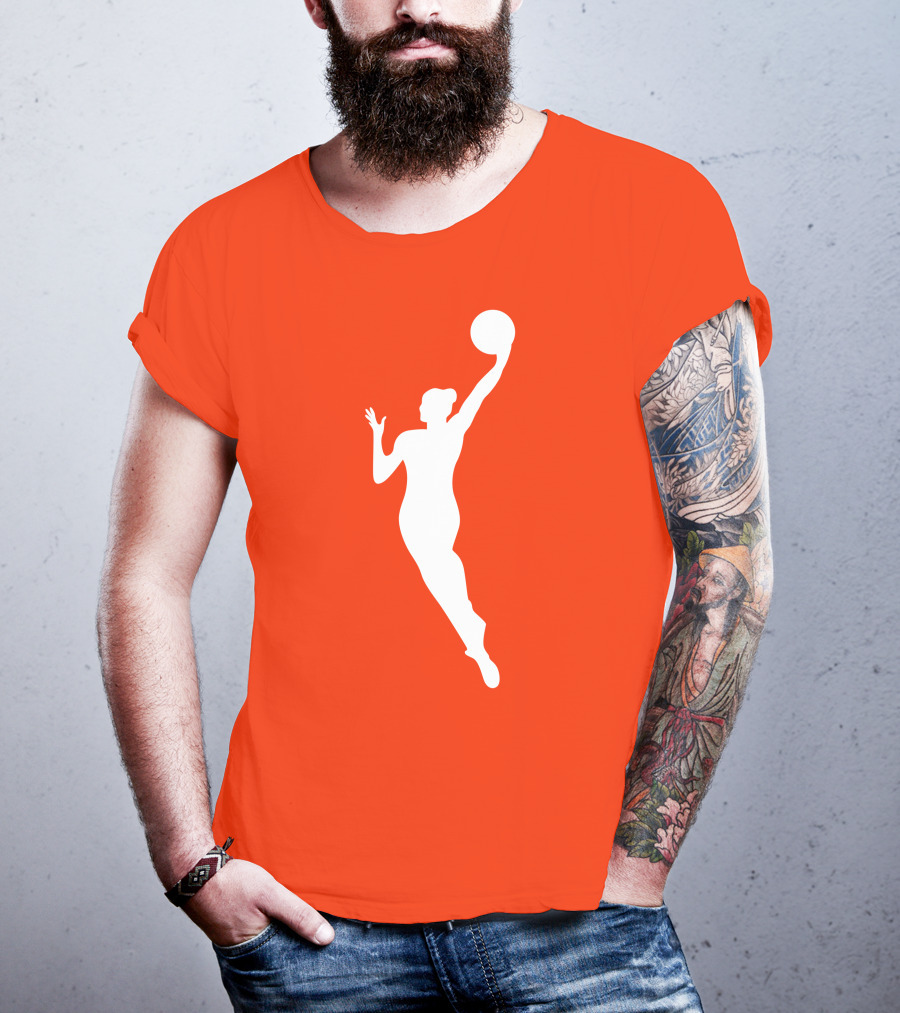 WNBA Jump Shot Icon On T-Shirt