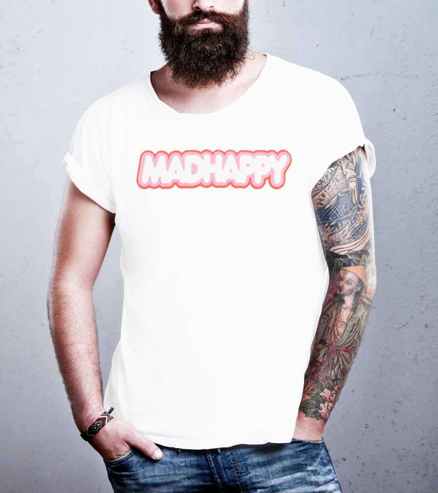 MADHAPPY Pink Outline T-Shirt