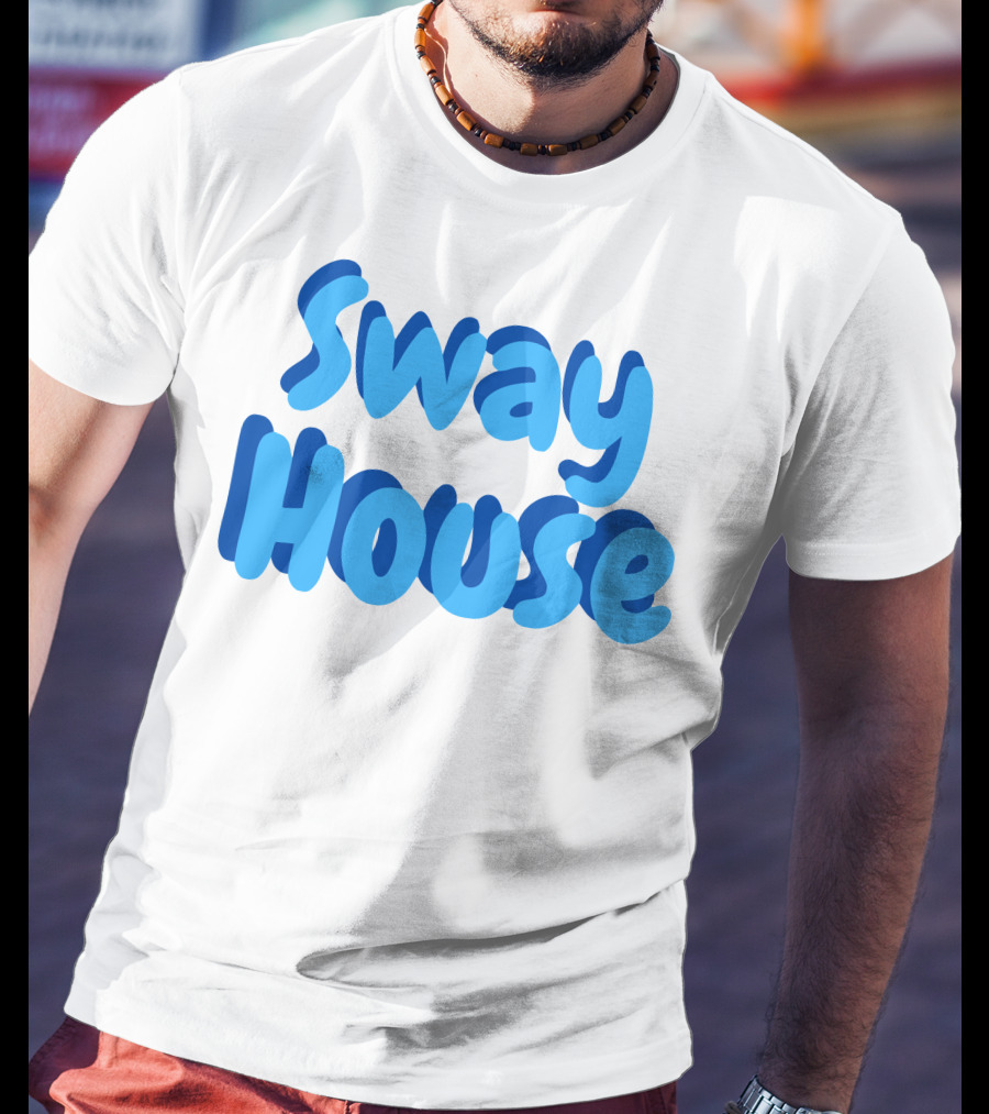 Sway House Bold Blue Text Merchandise T-Shirt