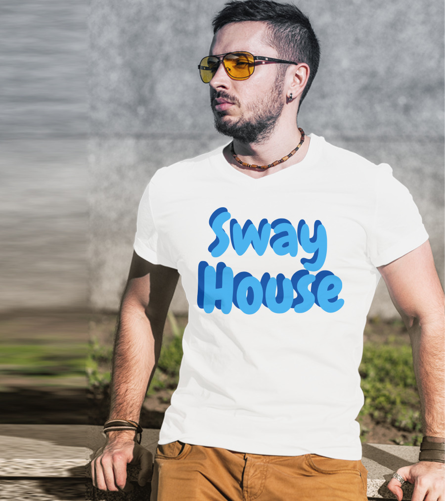 Sway House Bold Blue Text Merchandise T-Shirt