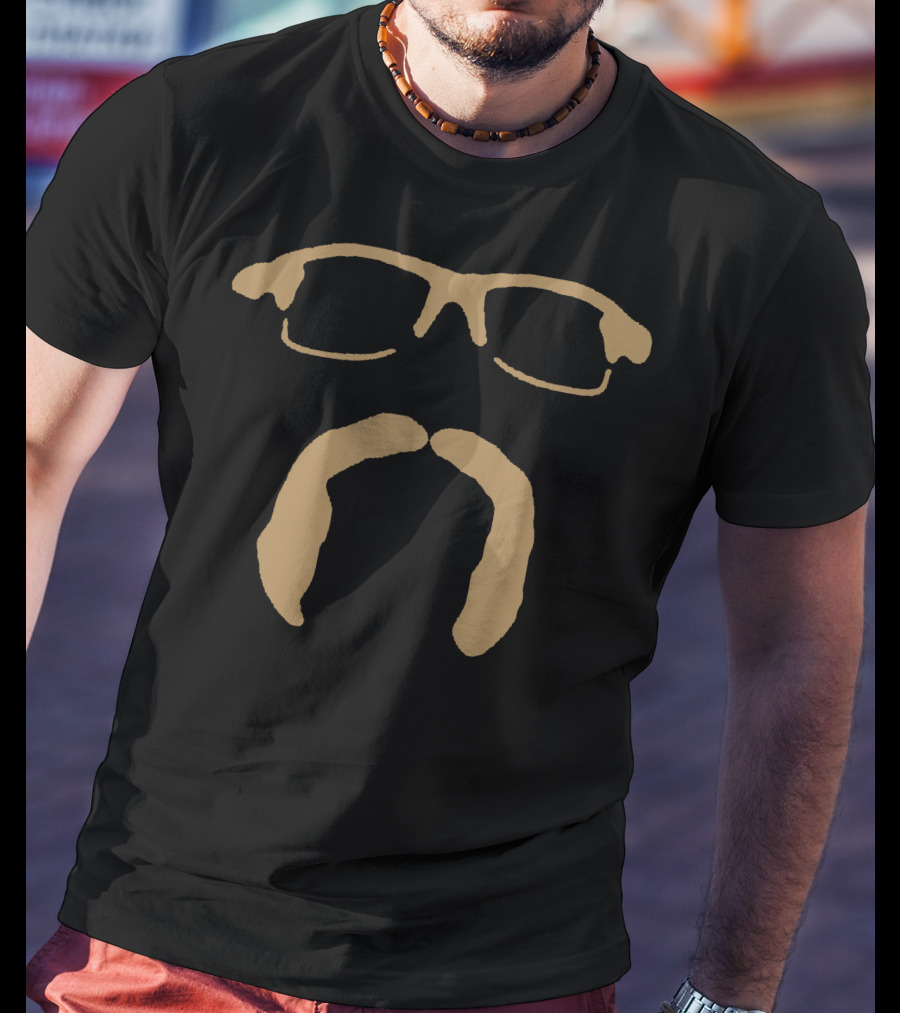 Randy Dobnak Mustache And Glasses Minimalist T-Shirt