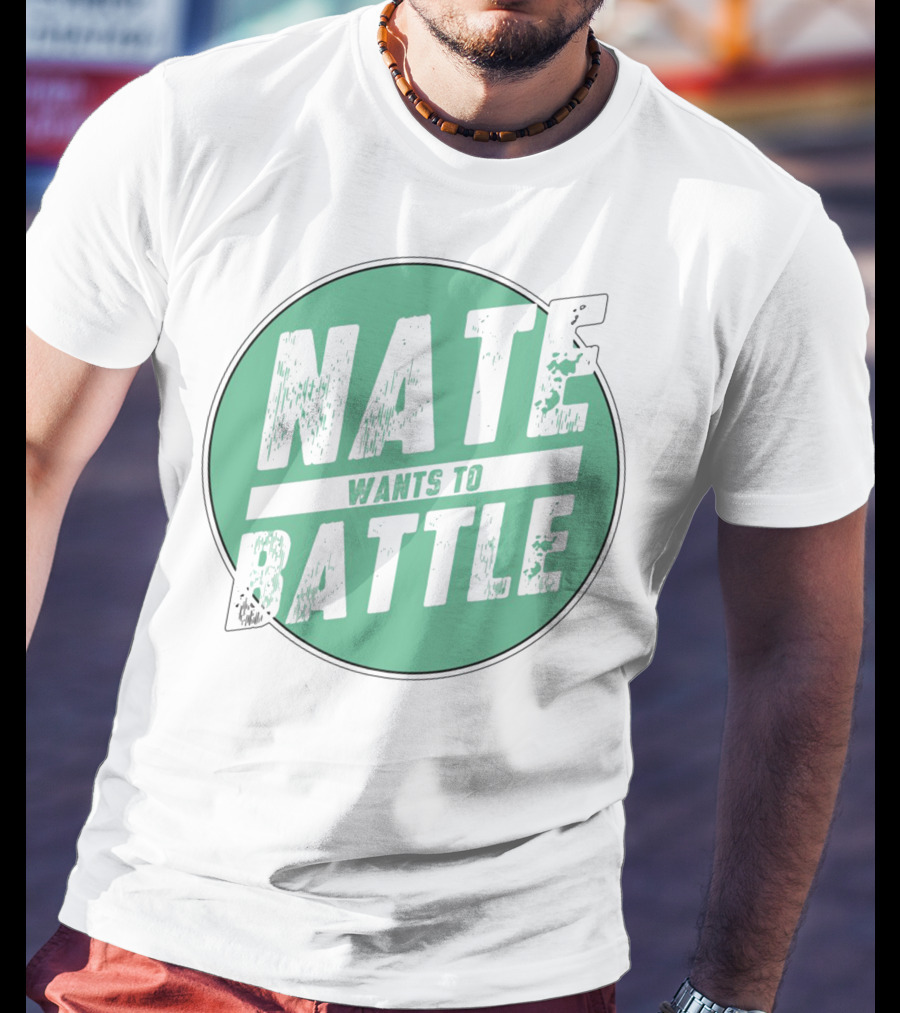 NateWantsToBattle Green Circle T-Shirt