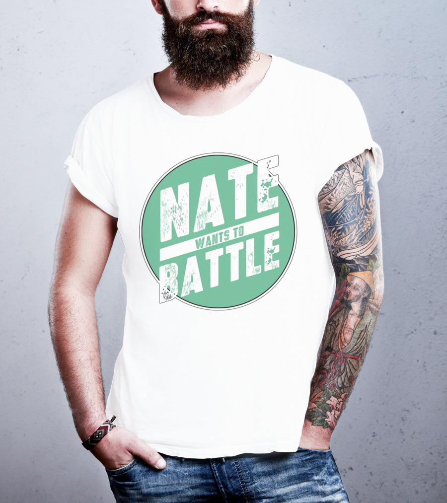 NateWantsToBattle Green Circle T-Shirt